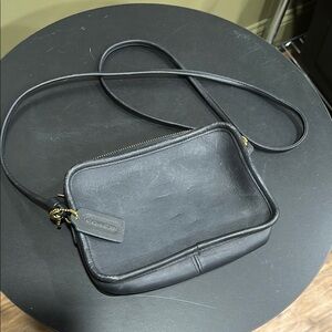 Coach Black Leather Crossbody Bag